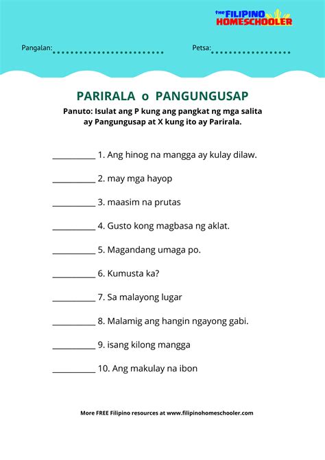 2 pangungusap example